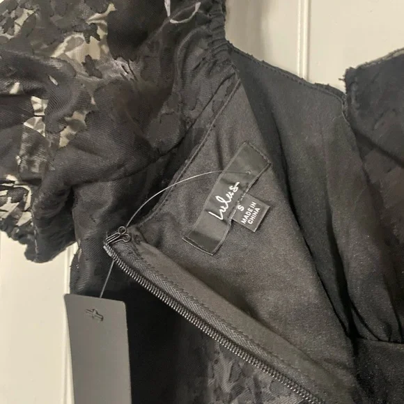 Lulu's Black Puff Sleeve Dress - Picture 3 of 10